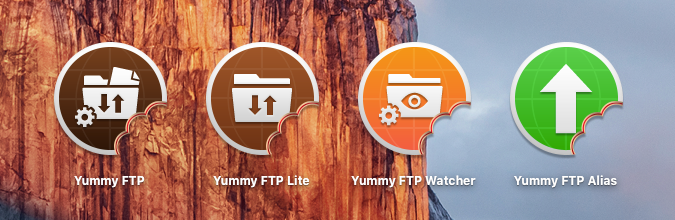 The full lineup - Yummy FTP, Lite, Watcher and Alias